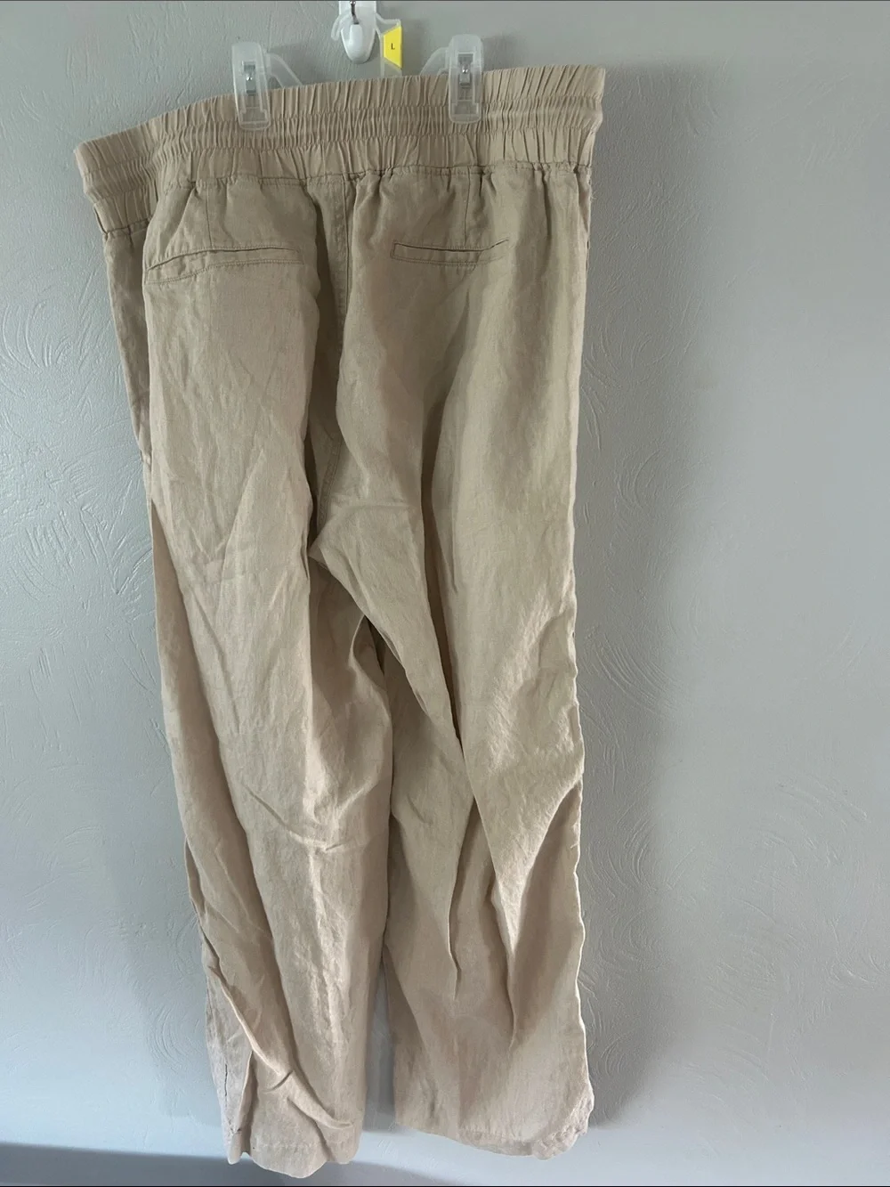 Quince Khaki Beige Linen European Pant